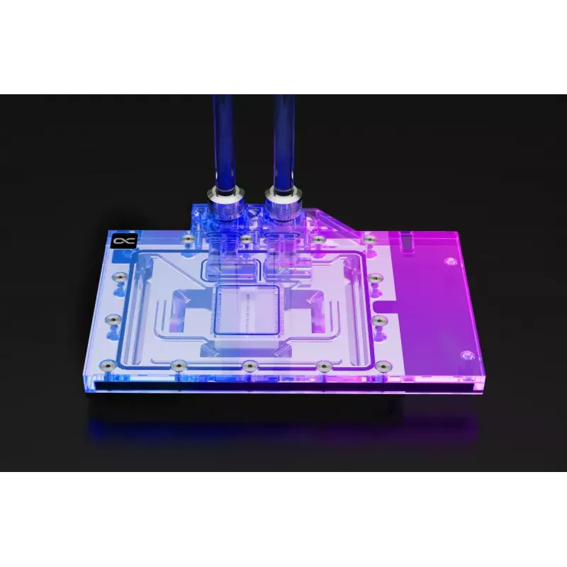 Vesiblokk + tagumine plaat Alphacool 13456 Akrüül Alumiinium Must Hõbedane Läbipaistev