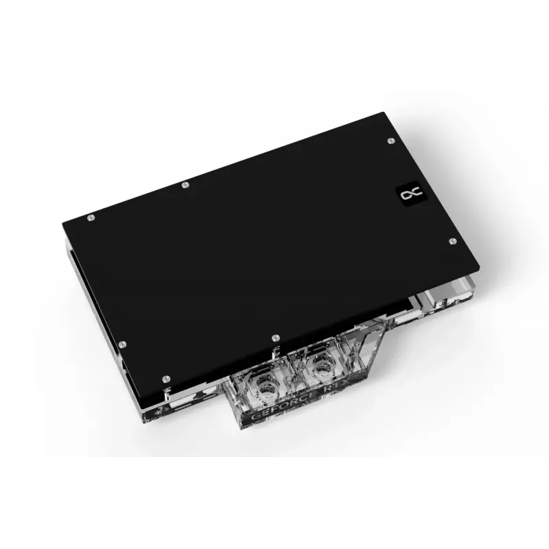Vesiblokk + tagumine plaat Alphacool 13456 Akrüül Alumiinium Must Hõbedane Läbipaistev
