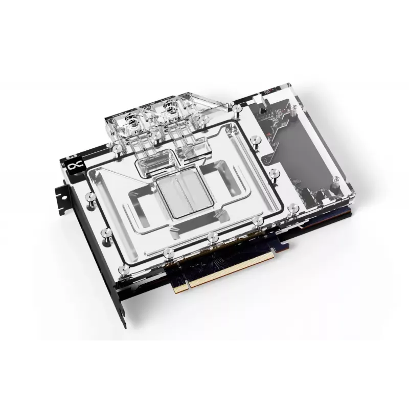 Vesiblokk + tagumine plaat Alphacool 13456 Akrüül Alumiinium Must Hõbedane Läbipaistev