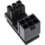 InLine sisemine toiteadapter 180° ATX 6-kontaktiline isane emane pööratud must 26636F