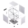 PC korpus Jonsbo C6 Mini Tower valge