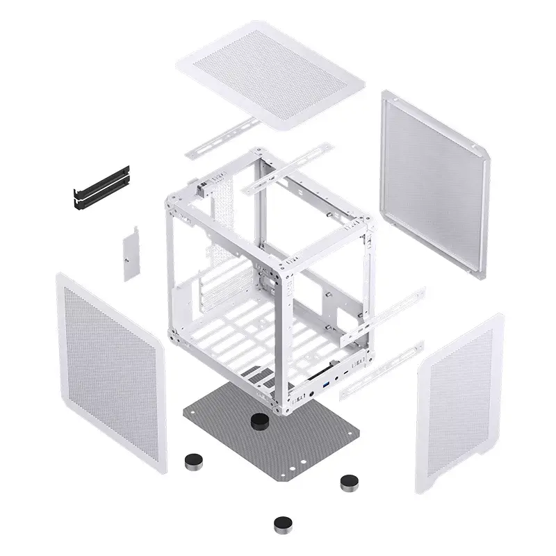 PC korpus Jonsbo C6 Mini Tower valge