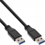 InLine USB 3.2 Gen.1 kaabel, isane A / isane A, must, 2m