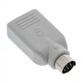 InLine USB adapter USB A-pesa / PS/2 isane, PS/2 isane, USB A, beež