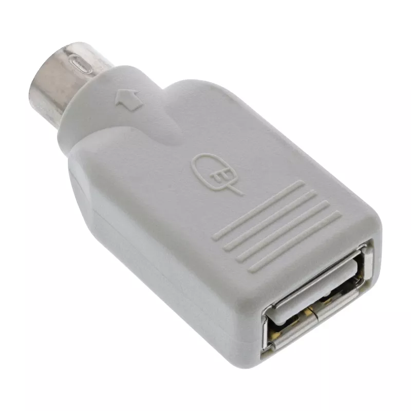 InLine USB adapter USB A-pesa / PS/2 isane, PS/2 isane, USB A, beež