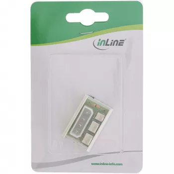 InLine PC Fan Multi Power Port Adapter Molex 5.25 tolli kuni 2 ventilaatori toide