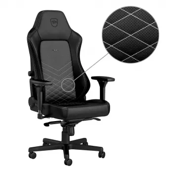 Mängutool noblechairs Hero PU Leather — polsterdatud iste, polsterdatud seljatugi, maksimaalne kõrgus 137 cm, seljatoe laius 57 cm