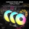 CORSAIR ARGB-ventilaator - RS ARGB seeria 120 120 mm kolmepakk