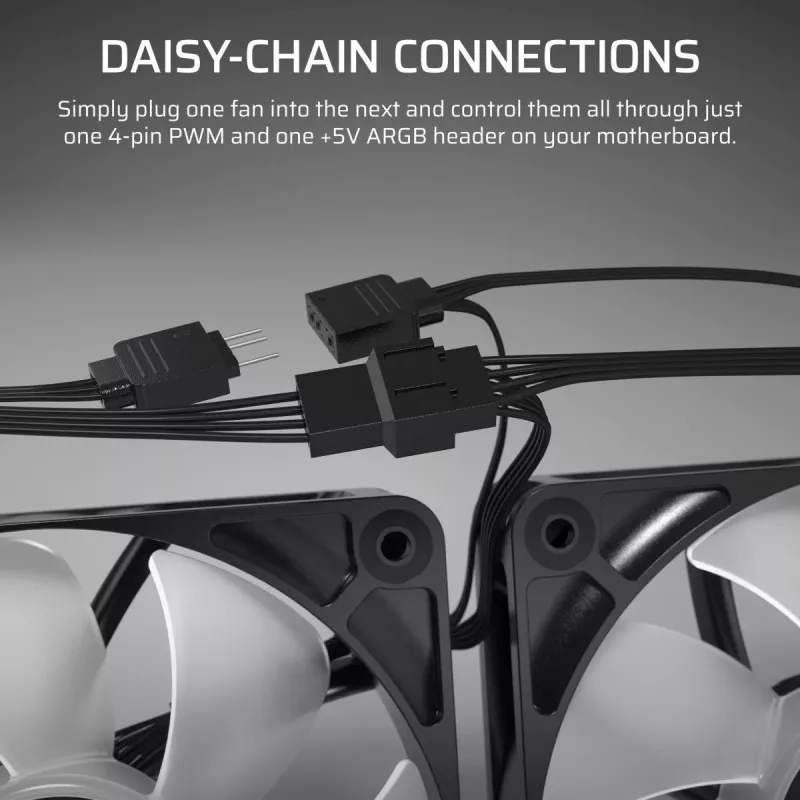 CORSAIR ARGB-ventilaator - RS ARGB seeria 120 120 mm kolmepakk