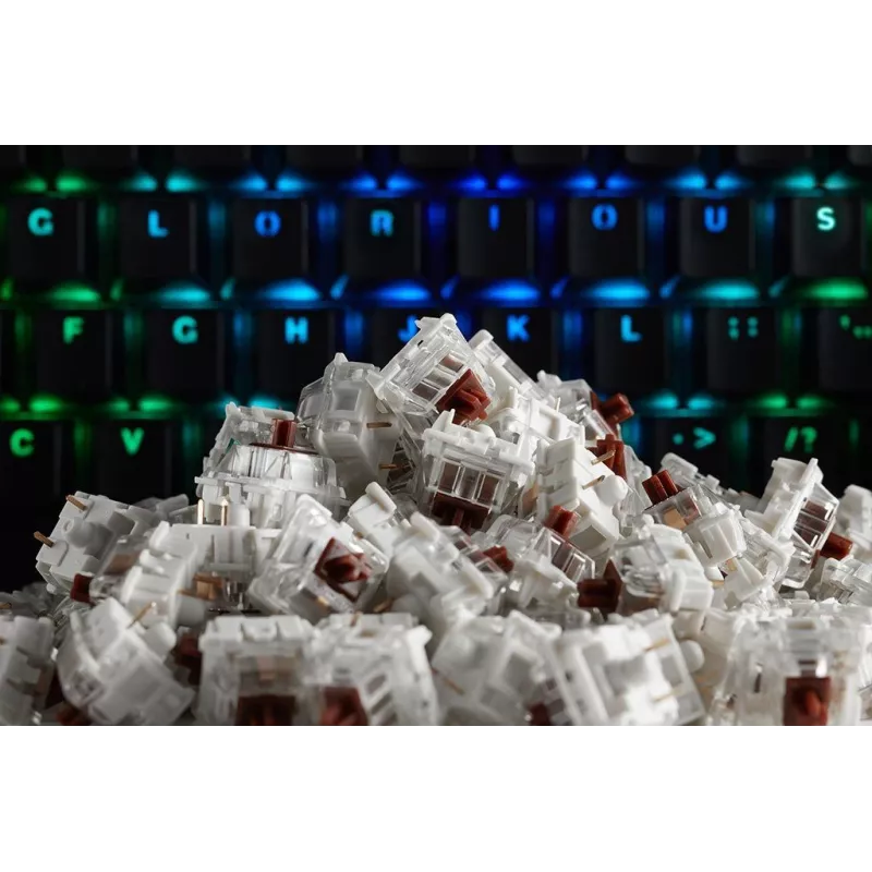 Glorious Gateron Brown klaviatuuri lülitid, 120 tk