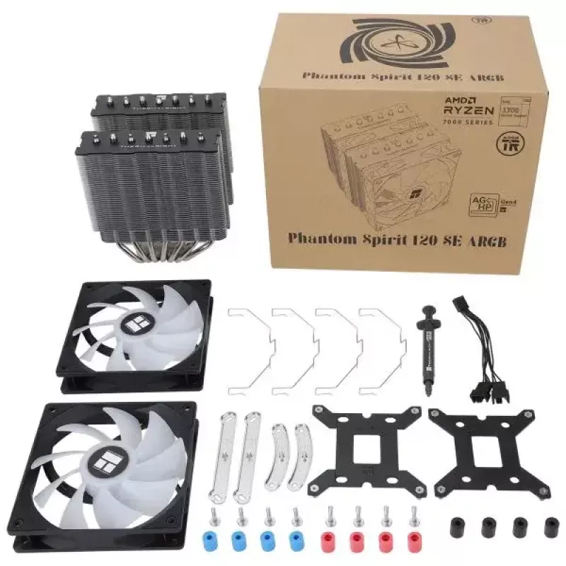 Õhkjahuti Thermalright Phantom Spirit 120 SE ARGB 12 cm must