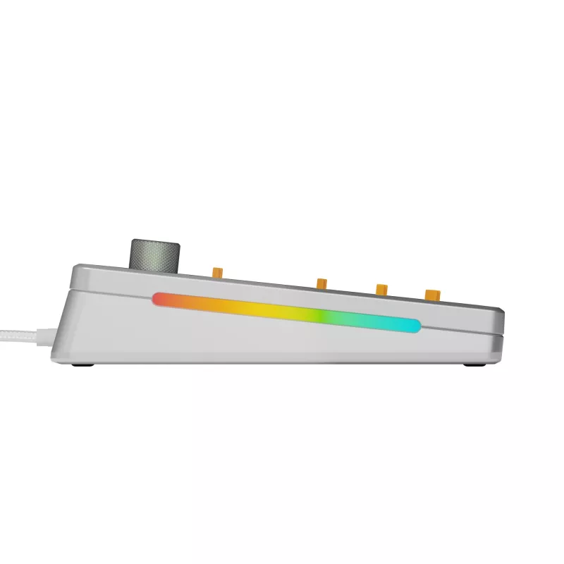 Glorious Gaming GMMK 3 PRO 75% Barebones Wired Silver - US, 75%, juhtmega, USB, RGB LED, hõbedane