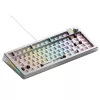 Glorious Gaming GMMK 3 PRO 75% Barebones Wired Silver - US, 75%, juhtmega, USB, RGB LED, hõbedane