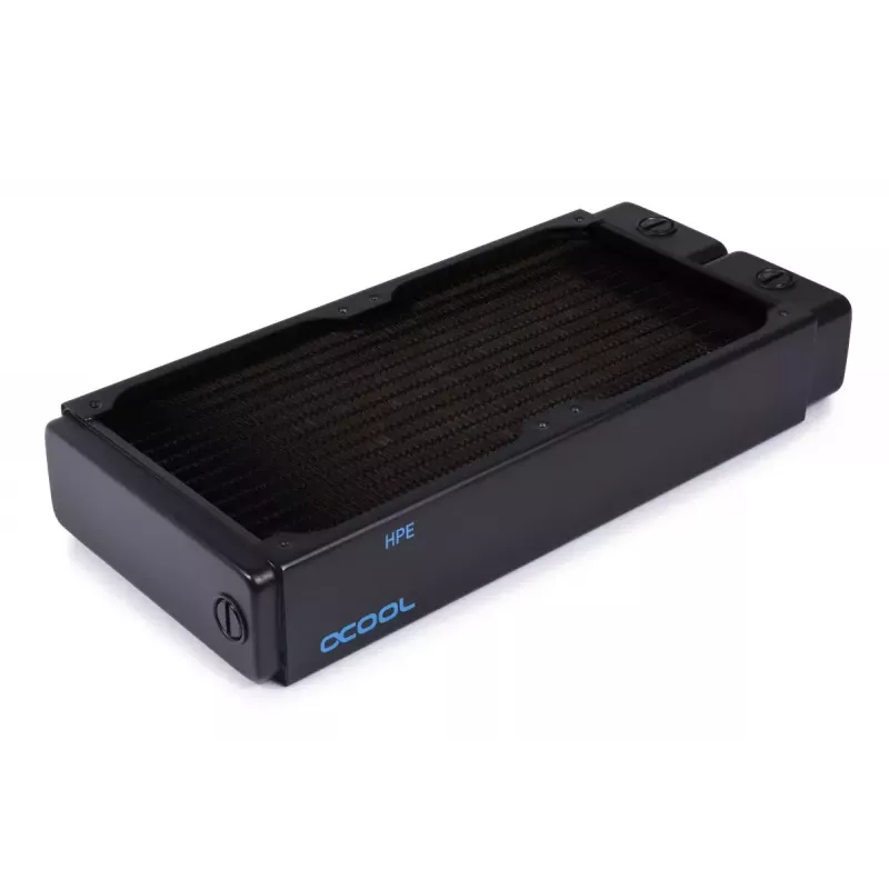 Radiaator Alphacool 14439 messing vask teras must laius 124 mm