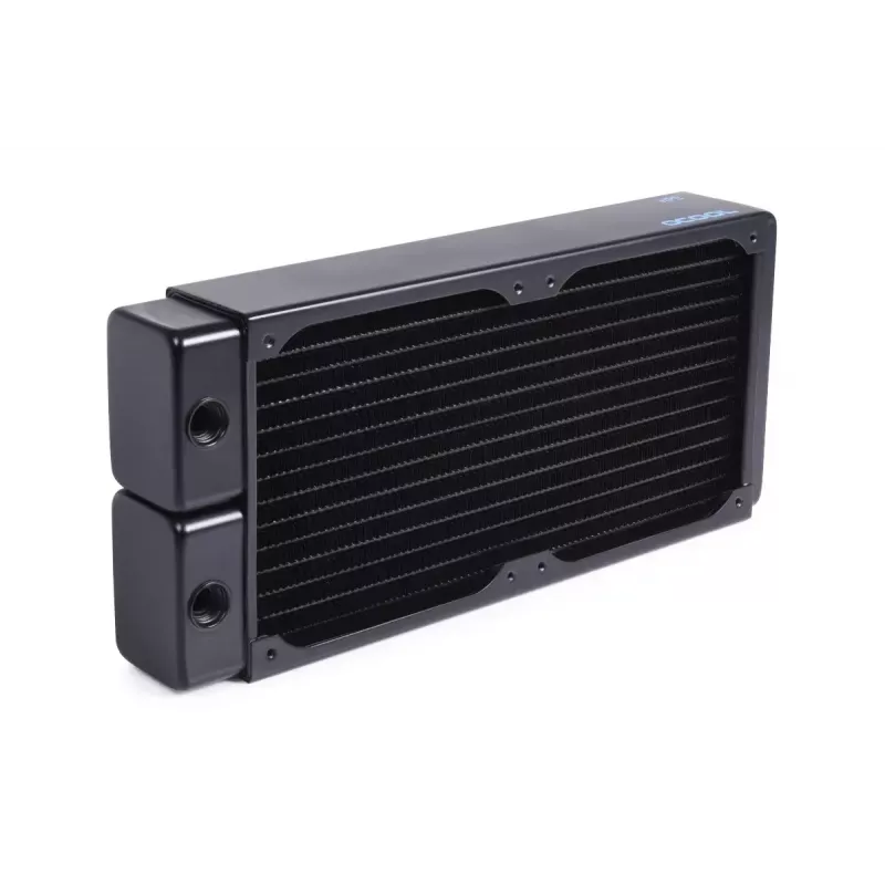 Radiaator Alphacool 14439 messing vask teras must laius 124 mm