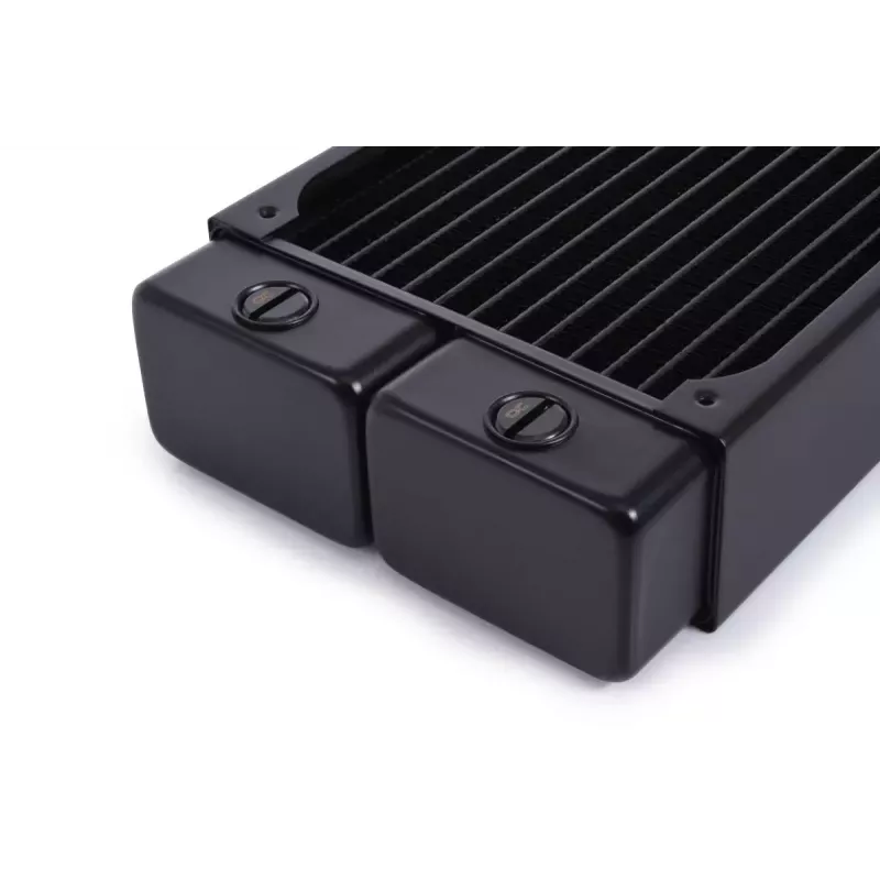 Radiaator Alphacool 14439 messing vask teras must laius 124 mm