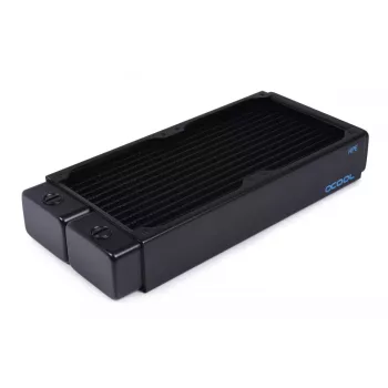 Radiaator Alphacool 14439 messing vask teras must laius 124 mm