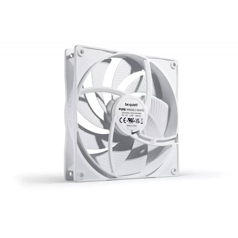 be quiet! Pure Wings 3 140mm PWM high-speed Valge Arvutikorpuse ventilaator 14 cm 1 tk