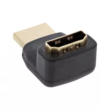 InLine HDMI adapter, isane/emane, ülespoole nurga all, kuldkontaktidega, 4K2K