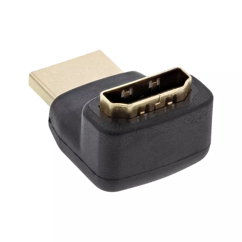 InLine HDMI adapter, isane/emane, ülespoole nurga all, kuldkontaktidega, 4K2K