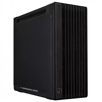 PC-korpus ASUS ProArt PA602 Wood Edition Midi Tower Must — EATX tugi, 45 cm GPU, 19 cm PSU/jahuti, 8 kõvakettasahtlit, USB-C