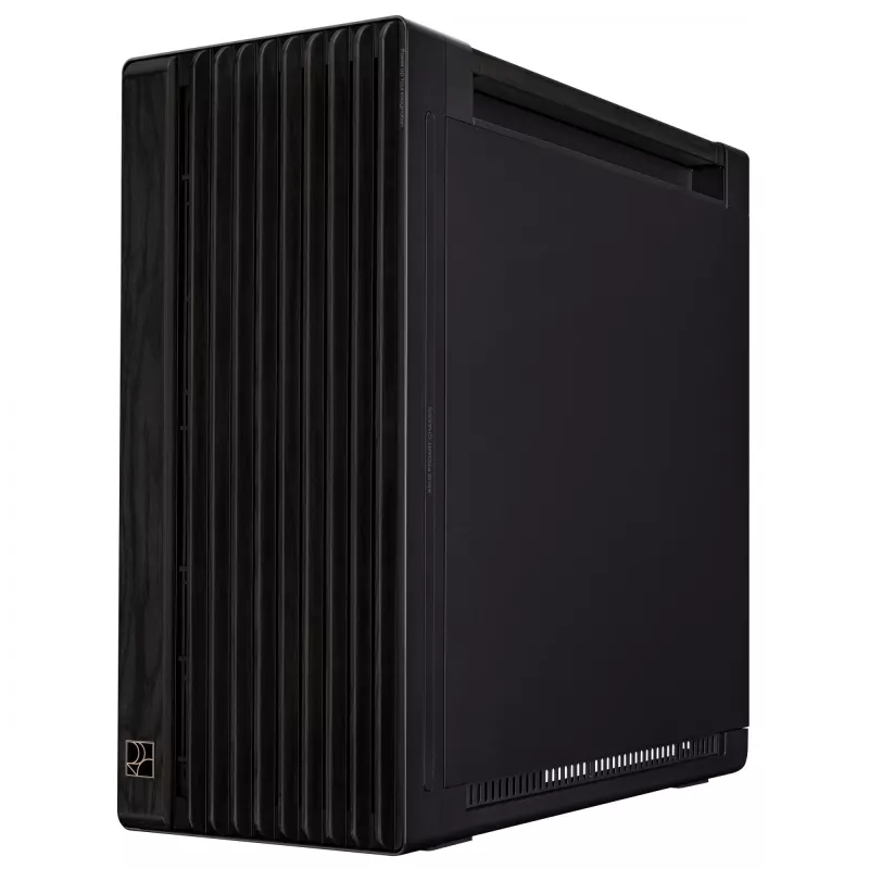PC-korpus ASUS ProArt PA602 Wood Edition Midi Tower Must — EATX tugi, 45 cm GPU, 19 cm PSU/jahuti, 8 kõvakettasahtlit, USB-C