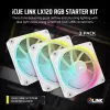 CORSAIR Icue Link Lx120 RGB 120mm Pwm Ventilaatorite Stardikomplekt - Valge