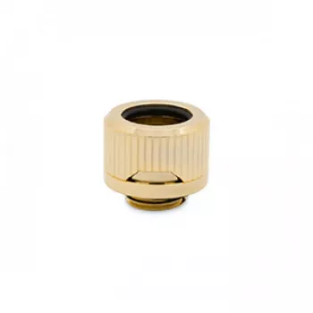 Liitmik EK Water Blocks messing kuldne 15mm kõrgus 2,2cm läbimõõt
