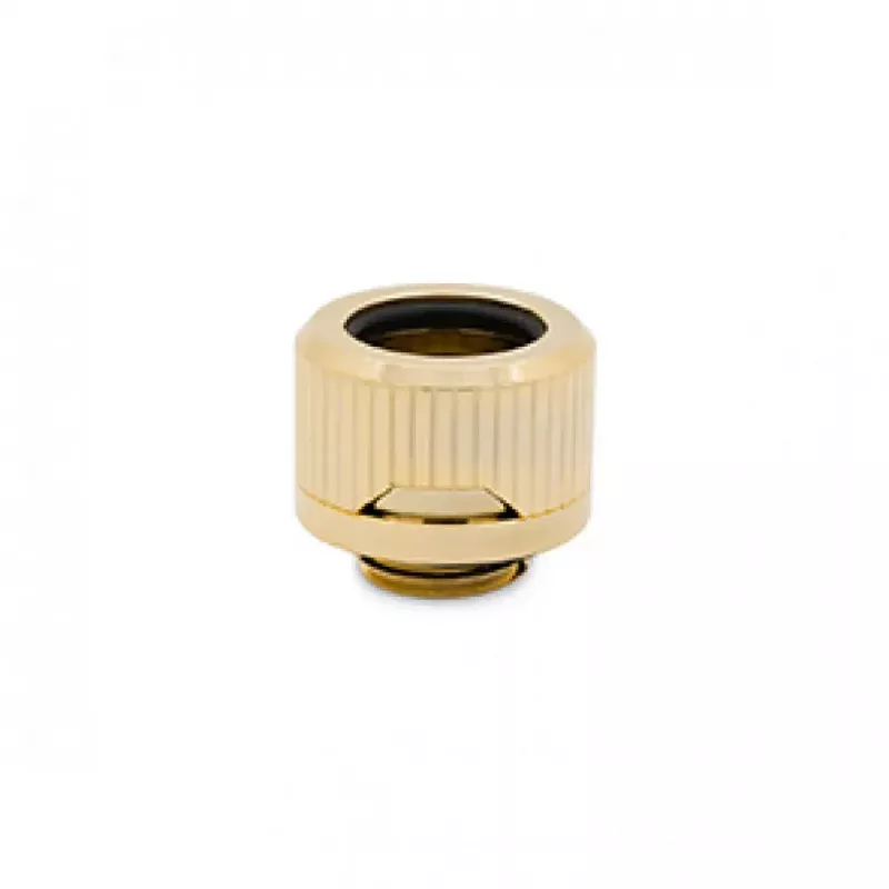 Liitmik EK Water Blocks messing kuldne 15mm kõrgus 2,2cm läbimõõt