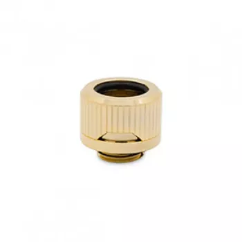Liitmik EK Water Blocks messing kuldne 15mm kõrgus 2,2cm läbimõõt