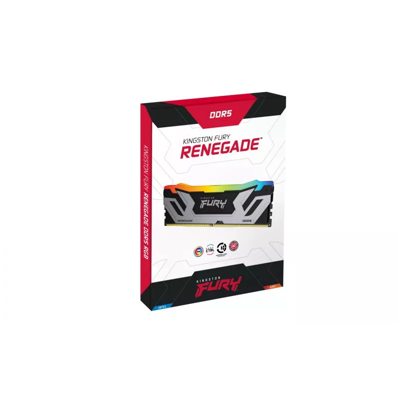 Kingston Technology FURY 48GB 8400MT/s DDR5 CL40 CUDIMM (2 moodulist komplekt) Renegade RGB Silver XMP