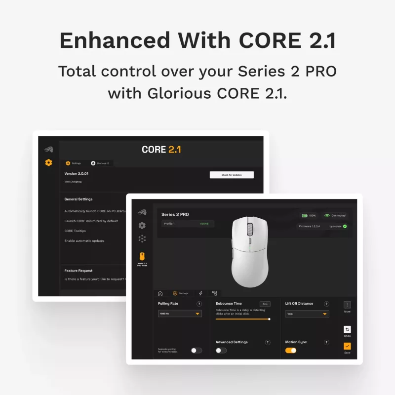 Mängurihiir Glorious Glorious Series 2 PRO 4K/8K Hz Wireless hiir – valge