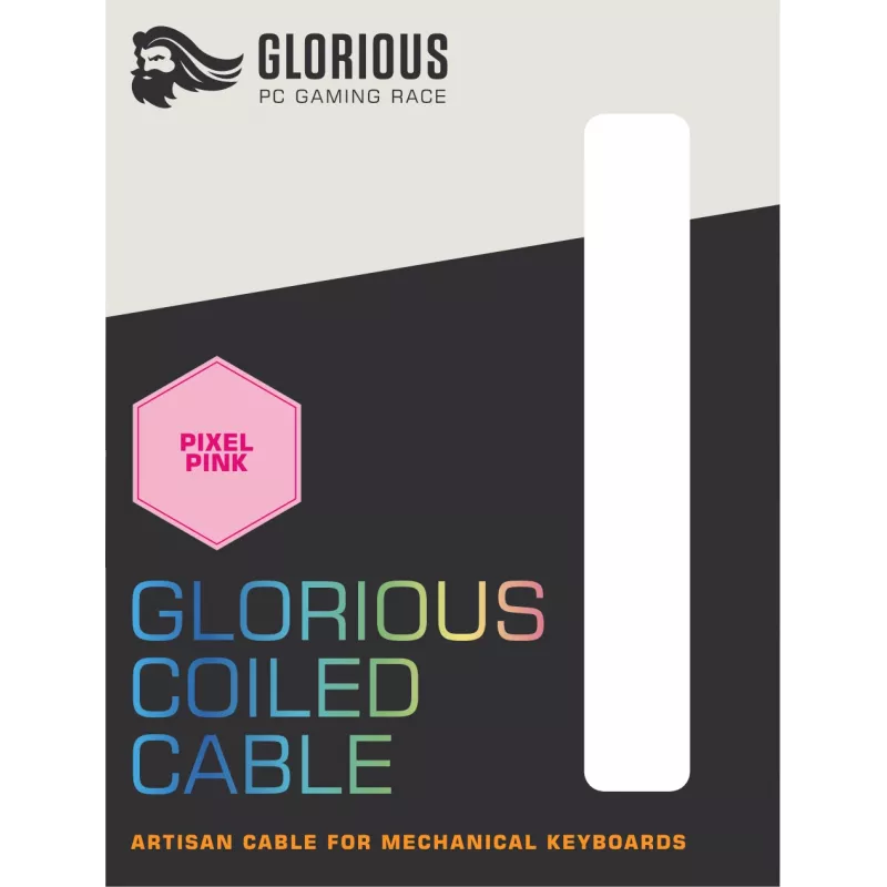 Glorious Gaming Keerdkaabel Roosa 1.37 m
