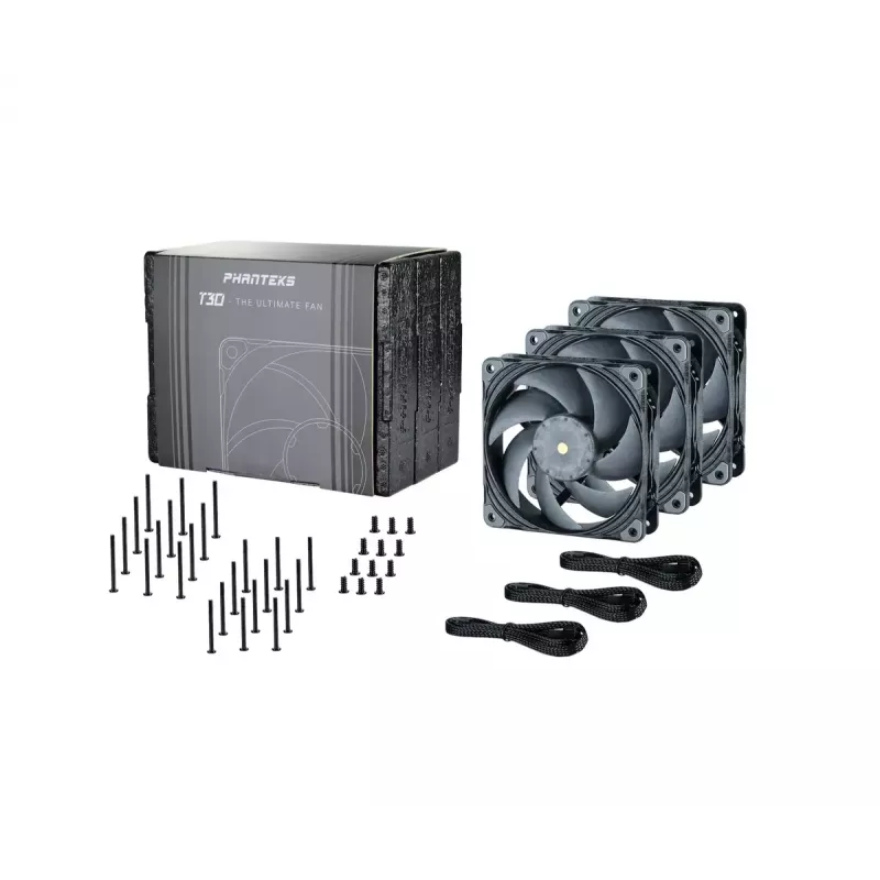 Ventilaator Phanteks PH-F120T30 120 mm Arvutikorpuse ventilaator Hall 3 tk