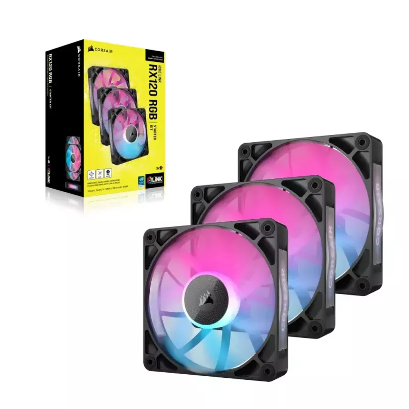Ventilaator Corsair iCUE LINK RX120 RGB 12 cm 400-2100 RPM Magnetic Bearing