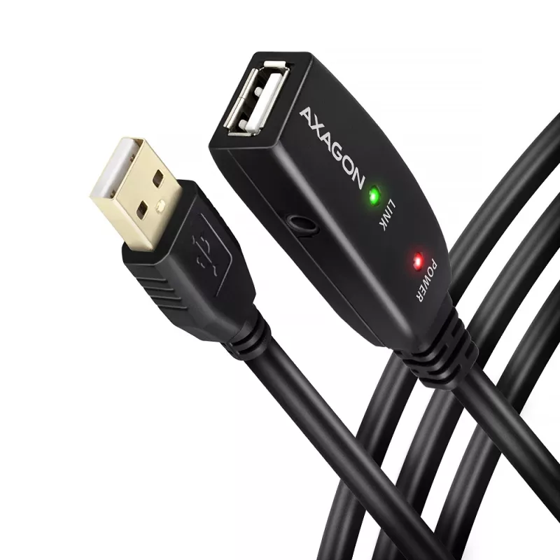 Axagon ADR-215 USB 2.0 A-M -> A-F aktiivne pikendus-/repiterkaabel 15 m