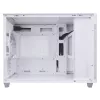 PC-korpus ASUS AP201 PRIME CASE TG Valge Mini Tower — micro ATX, karastatud klaas, 3×3,5 tolli sahtlit, 1×2,5 tolli, USB-A×2, USB-C×1
