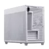 PC-korpus ASUS AP201 PRIME CASE TG Valge Mini Tower — micro ATX, karastatud klaas, 3×3,5 tolli sahtlit, 1×2,5 tolli, USB-A×2, USB-C×1