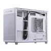 PC-korpus ASUS AP201 PRIME CASE TG Valge Mini Tower — micro ATX, karastatud klaas, 3×3,5 tolli sahtlit, 1×2,5 tolli, USB-A×2, USB-C×1