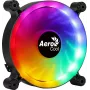 AEROCOOL 120 mm arvutikorpuse ventilaator SPECTRO12 RGB, 12 V, 1000 p/min, 3,6 W, Molex, vibratsioonivastane, hülsslager, must