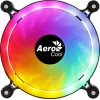 AEROCOOL 120 mm arvutikorpuse ventilaator SPECTRO12 RGB, 12 V, 1000 p/min, 3,6 W, Molex, vibratsioonivastane, hülsslager, must