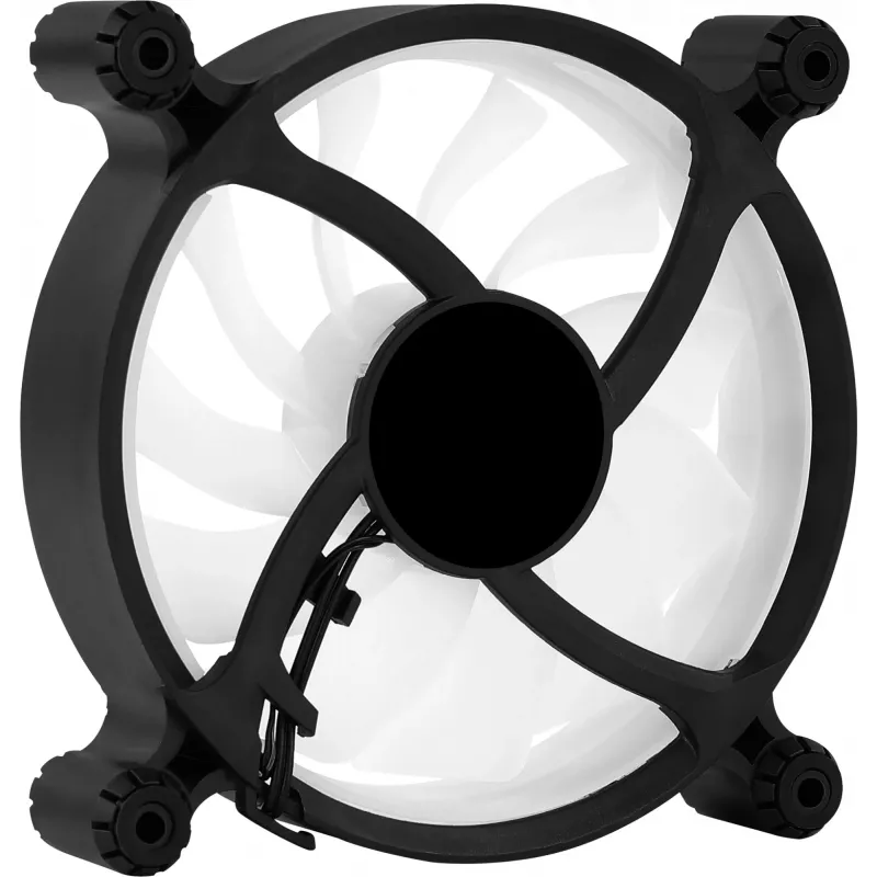 AEROCOOL 120 mm arvutikorpuse ventilaator SPECTRO12 RGB, 12 V, 1000 p/min, 3,6 W, Molex, vibratsioonivastane, hülsslager, must