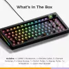 Glorious Gaming GMMK 3 75% Barebones Wired Must - ISO, 75%, Juhtmega, USB, RGB LED, Must
