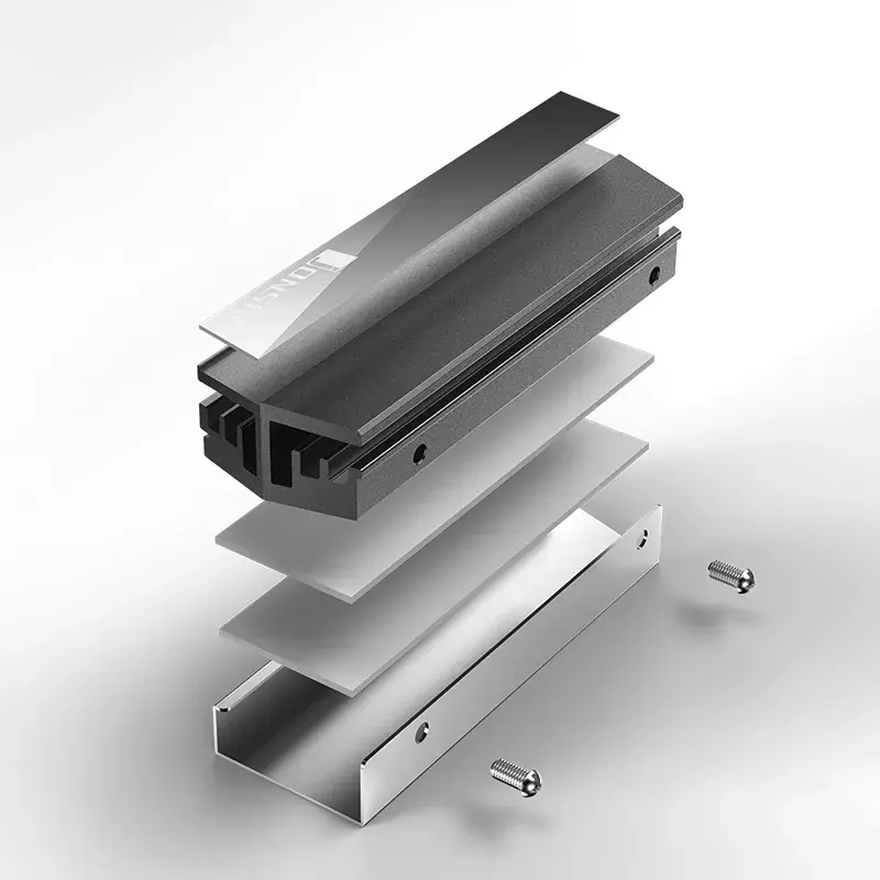 Jahutusradiaator Jonsbo M.2 hall must hall 1 tk 23,2 mm 76,3 mm 17,4 mm