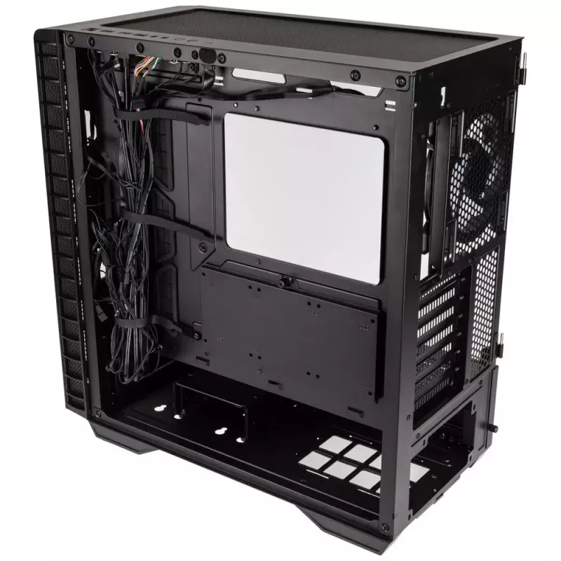 PC-korpus Kolink Observatory Y AMD SE ARGB Midi Tower must, läbipaistev
