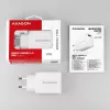 Axagon ACU-QC19W seinadapter 1x QC3.0/AFC/FCP/SMART 19W valge