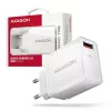 Axagon ACU-QC19W seinadapter 1x QC3.0/AFC/FCP/SMART 19W valge