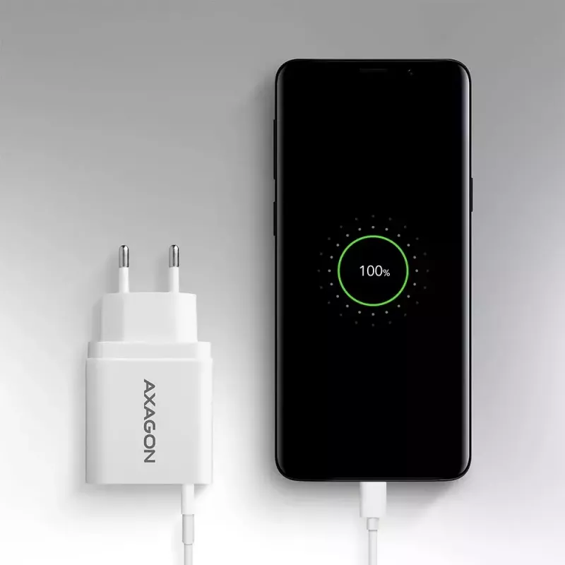 Axagon ACU-QC19W seinadapter 1x QC3.0/AFC/FCP/SMART 19W valge