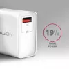 Axagon ACU-QC19W seinadapter 1x QC3.0/AFC/FCP/SMART 19W valge