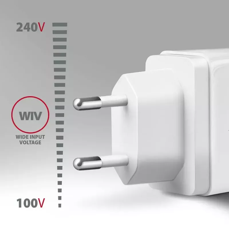 Axagon ACU-QC19W seinadapter 1x QC3.0/AFC/FCP/SMART 19W valge